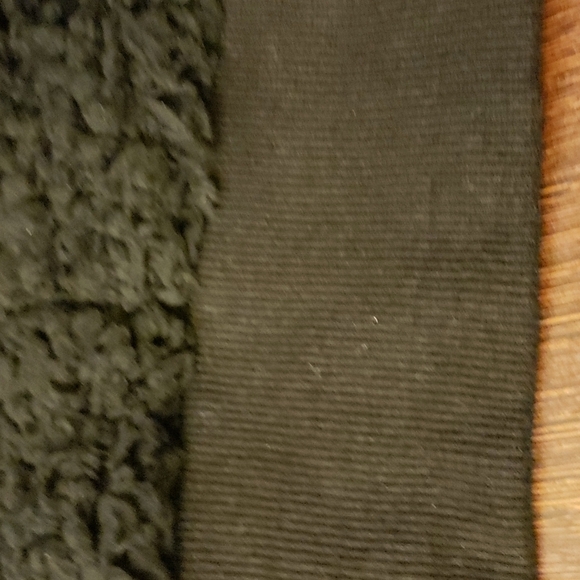 Longyuan Teddy Fleece Lapel Zip Pullover in Black Size L - Picture 7 of 9